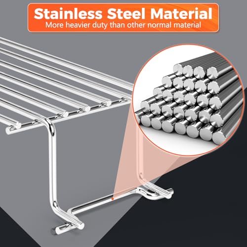 QuliMetal Stainless Steel Warming Rack for Weber Spirit 200 & II 200 Series - Image 4