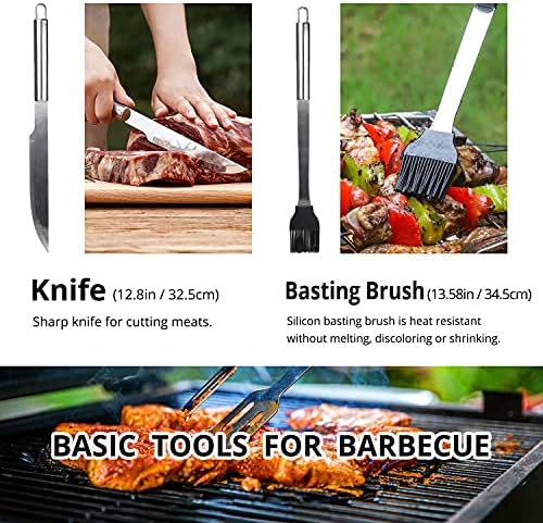 BBQ Utensil Set Stainless Steel Professional Barbecue Accessories - Image 4