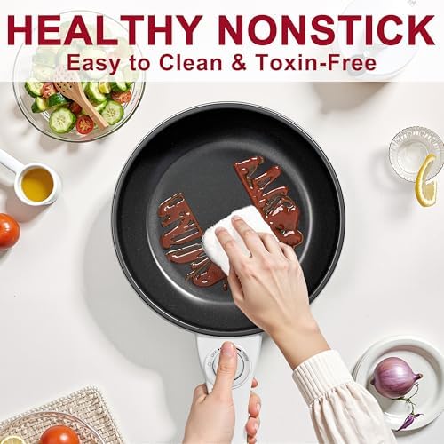 Dezin Electric Pot, 1.5L Non-Stick Portable Hot Pot Electric Upgraded, 700W - Image 5