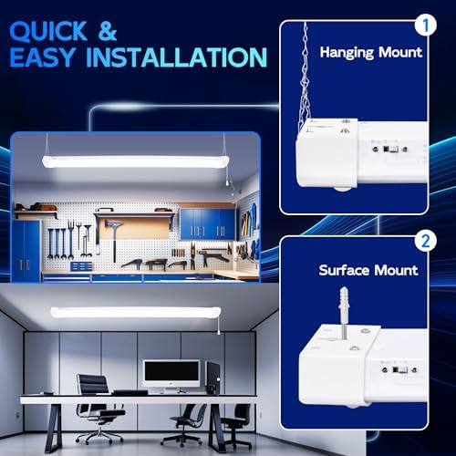 hykolity Pir Sensor 4FT 120W LED Shop Light,12000lm(370w Equivalent), 5000K - Image 4