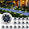 SOLPEX 16 Pack Small Solar Ground Lights, Pathway Lights Cool White by Solpex