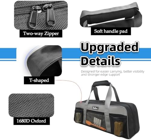 22 Inch Grill Tool Storage Bag, Heavy-Duty 1680D Oxford Organizer - Image 5