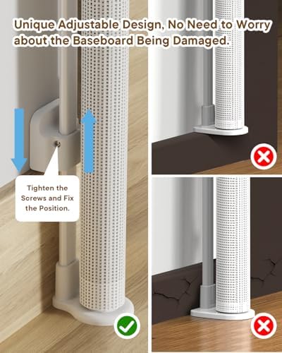 Extra Wide Retractable Baby Gate 71" Wide Fits Large Opening White - Image 5