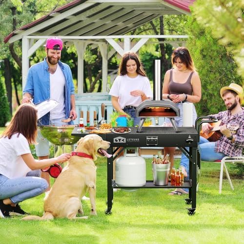 Leteuke Grill Cart for Blackstone Griddle, Portable Outdoor Grill Table - Image 6