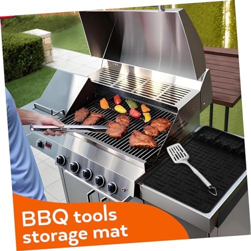 ibasenice Silicone Grill Tool Rest Mat for Griddle Side Shelf - Image 3