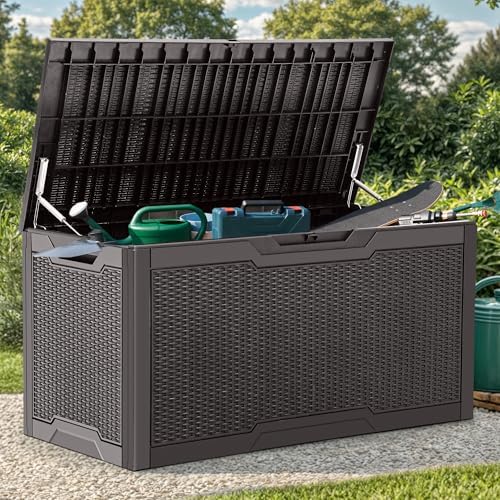 YITAHOME 100 Gallon Resin Deck Box by YITAHOME