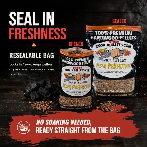 CookinPellets Premium Pizza Perfection Hardwood Smoking Pellet, 3lb, 5-Pack - Image 5