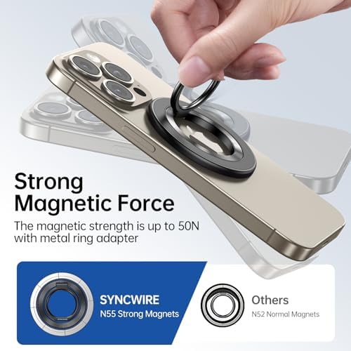 SYNCWIRE for MagSafe Phone Grip, Magnetic Phone Ring Holder Stand Kickstand - Image 6