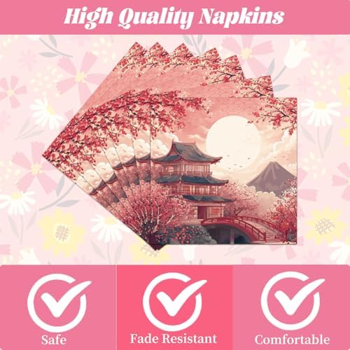 Hibachi Party Plates Napkins Tableware Japanese Decoration 96PCS - Image 3