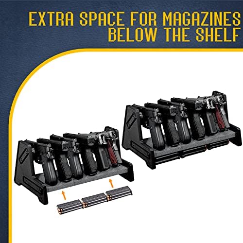 Mind and Action Pistol Rack, Handgun Holder for Safe, Cabinet Organizer, Gun Accessories, Gifts for Men - Image 4