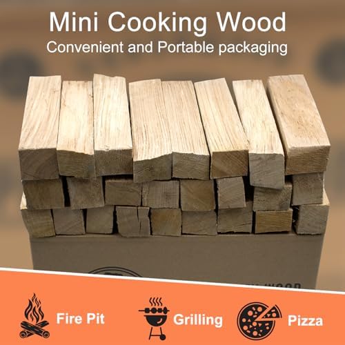 Kiln-Dried Oak Wood for Pizza Ovens, 8-Inch Barkless Logs, Ideal for Ooni, Gozney, Solo Stove, and Other Wood-Fired Pizza Ovens- Approx. 15lbs - Image 5