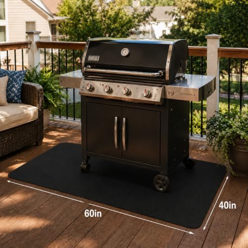 60 x40 Inch Under Grill Matt for Outdoor Grill Deck Protector - Image 5