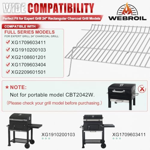 Grill Warming Rack for Expert 24" Charcoal Grill Replacement for Expert 24" - Image 2