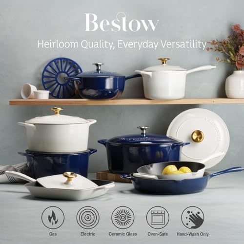 Tramontina Bestow Enameled Cast Iron 4-Qt Braiser Pan with Lid, Red - Image 3