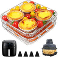 BYKITCHEN 7 inch Square Air Fryer Rack for Ninja Crispi Airfryer by BYKITCHEN