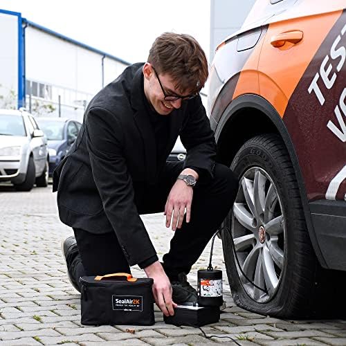 Automobile Tire Mobility Kit by Aircom, Emergency Tire Puncture Repair, 5903707591084, Direct OEM Replacement for Many luxury and Major Vehicle Manufacturers Tire puncture Kits. - Image 6