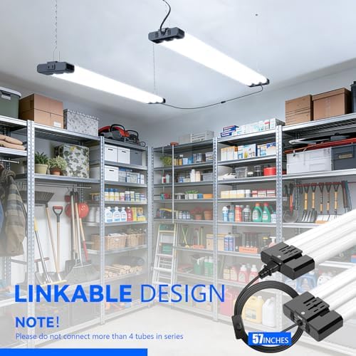 JESLED LED Shop Lights 4FT 7500LM, 3CCT & 3 Wattage Adjustable, ETL - Image 7