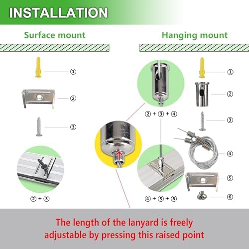 Skymoatled 2Pack 8FT LED Shop Light Garage Lights,100W 6000K 15000LM White Light,Hanging/Surface Mount,Plug and Play,Super Bright T8 Tube Light,Linkable LED Shop Lights for Warehouse Workshop Basement - Image 5