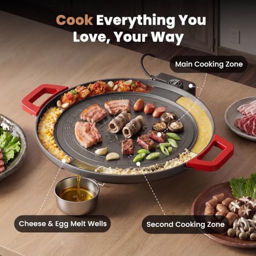 Korean BBQ Smokeless Electric Grill, Nonstick, Adjustable Temp - Image 6