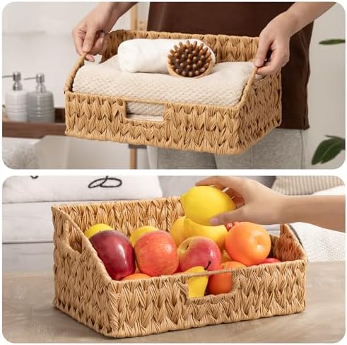 GRANNY SAYS Wicker Storage Basket for Shelves, Large Wicker Basket - Image 7
