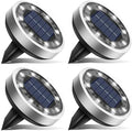 btfarm 4 Pack Solar Lights Outdoor Waterproof, 8 LED Solar Ground Lights by btfarmdecorativelighting