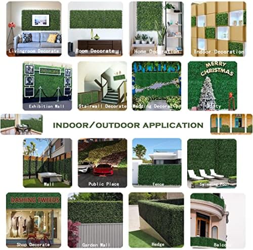 Bybeton 40"x120"(33sqft) Ivy Privacy Fence Screen Odorless Boxwood Hedge - Image 6