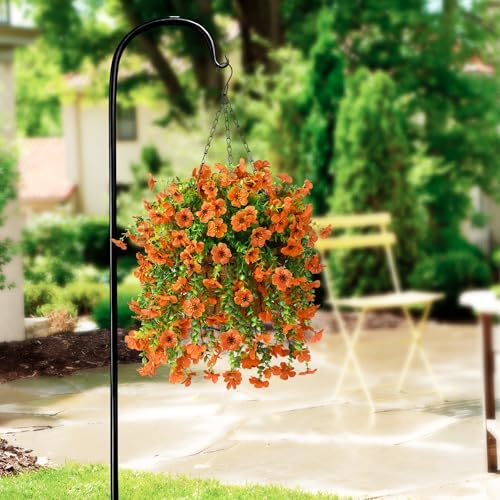 ZFProcess Artificial Hanging Flowers Plants for Outdoor Fall Decoration - Image 3