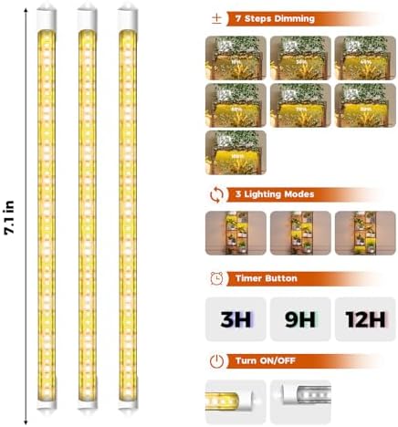 Bamworld Plant Stand with Grow Lights for Indoor Plants 11 Potted - Image 6