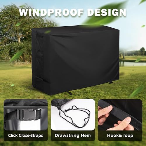 Griddle Cover for BESTFIRE Propane Gas Griddle Charcoal Grill Combo, Flat Grill Cover for BESTFIRE Flat Top Charcoal Gas Grill Combo - Image 5