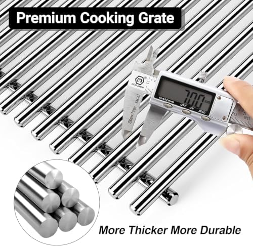 Spirit Grill Grates Stainless Steel 7637 for Weber Spirit E210 Grill Replacement for Weber Spirit 200 & Spirit GS4 II E210 Grill Parts for Weber Spirit Stainless Steel Grates 17.5" E210 E220 S210 S220 - Image 5