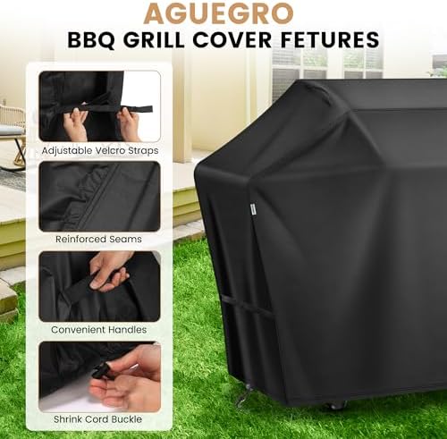 Grill Cover 52 Inch for Outdoor Grill, Waterproof＆UV-Proof Gas Grill Cover - Image 5