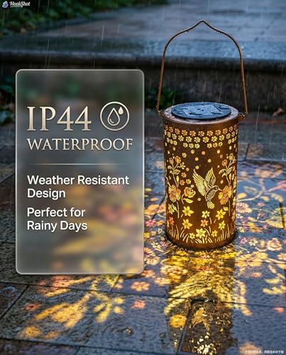 Hummingbird Colorful Solar Lantern Outdoor Waterproof, Garden Gift - Image 5