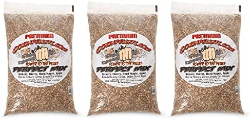CookinPellets 40PM Perfect Mix All-Natural Hickory, Cherry, Hard Maple, and Apple Grill Smoker Smoking Hardwood Wood Pellets, 40 Lb Bag (3 Pack) by Unknown