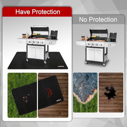 Upgrade 48 x 30 Inch Under Grill Mats for Outdoor Grill, 2mm Thick - Image 6
