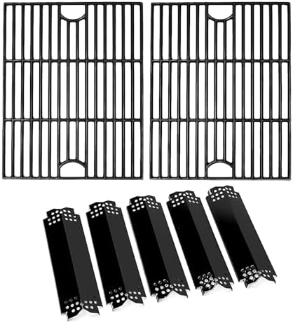 Uniflasy Grids Grates Replacement Parts for Nexgrill 720-0830H 4 Burner 5 Burner 720-0888N 720-0888S 720-0830x Gas Grill Heat Plates & Grates Parts for Nexgrill 17inch by Uniflasy