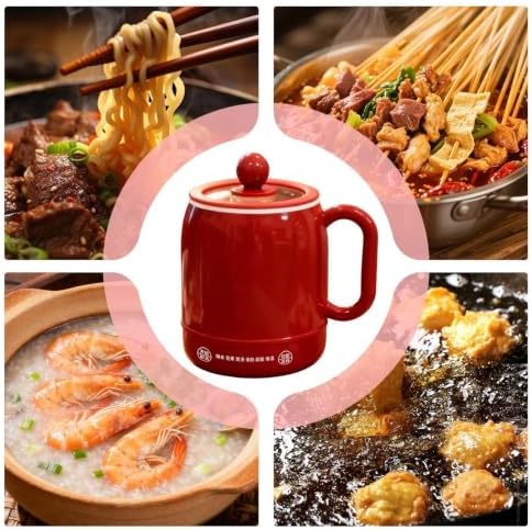 Portable Cooking Pot, 6-in-1 800ml Ergonomic Handle with Non-Stick Touch - Image 5
