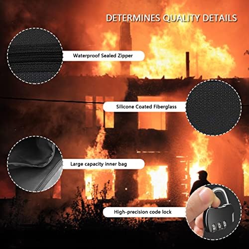 JUGREAT Fireproof Hanger Diversion Safe Bag With Lock, Hidden Storage for Valuables, Secret Under Clothes With Hidden Compartment to Hide Items for Home or Travel - 1 Pack - Image 2