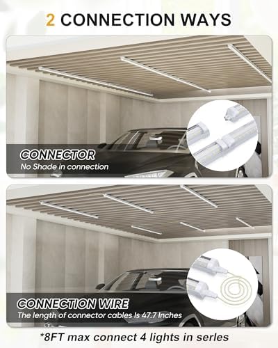 8FT 10 Pack LED Shop Lights, 120W 19200LM 6000K Garage Lighting - Image 5