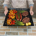Vegetable Grill Basket for Outdoor Grill - 15.8"*15.8"Extra Large XXL Heavy-Duty Veggie Grilling Basket, Square, Non-stick Enamel Coating, Grilling Accessories for Grills and Vegetables by SearCook