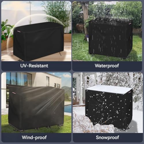 Outdoor Waterproof Bar Table Set Cover, 63"L x 26"W x 40"H - Image 7