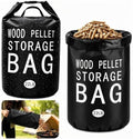 Wood Pellet Storage Containers Waterproof Charcoal Storage Bin-Airtight Smoker Pellet Storage Bin w/Label Pocket & Buckle Seal & Dual Handles Pellet Containers for Grill Outdoor(22LB) (1-Pcak) by iiibumwow