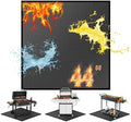 44" Square Fire Pit Mat & Under Grill Mat Fireproof by Youlvy