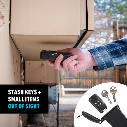 Nite Ize Hideout Magnetic Key Box - Waterproof Key Hider - Magnetic Key Holder & Box - Waterproof Key Storage for Spare Keys - Black, Extra Large - Image 2