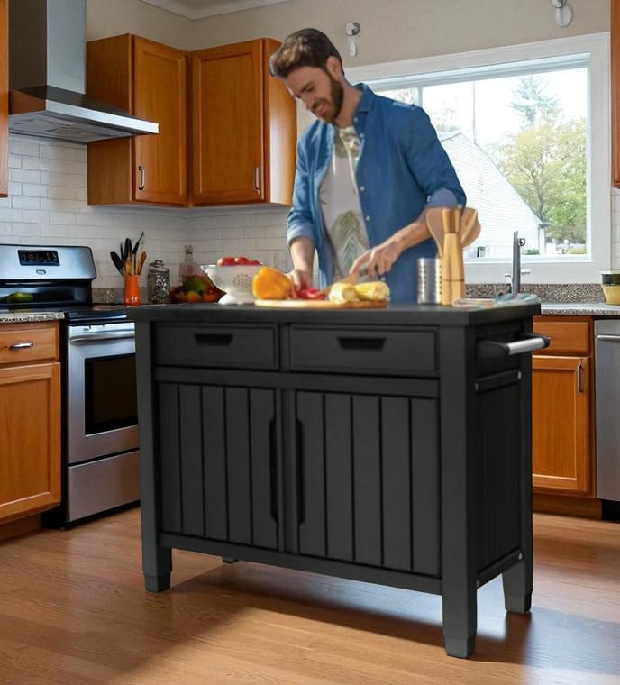 Outdoor Storage Cabinet with Drawers, Entertainment Buffet Table, Graphite Gray, 49.4" W x 35.4" H x 25.3" D - Image 5