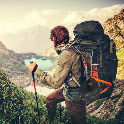 Camping Cookware Set(Green), Portable Backpacking Gear with Kettle, Pot, Pan, Cups & Foldable Cutlery, Lightweight Outdoor Cooking Kit for 2-3 People, Ideal for Hiking, Picnic & Camping - Image 2