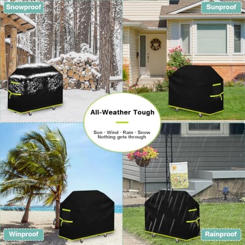 [Upgraded Reinforced Thickened Fabric]65 inch Grill Cover for Outdoor Grill - Image 6