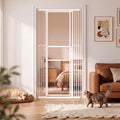 Extra Tall Cat Gate 49-87" Height Adjustable, Full Clear Acrylic Gate by GardnerPet