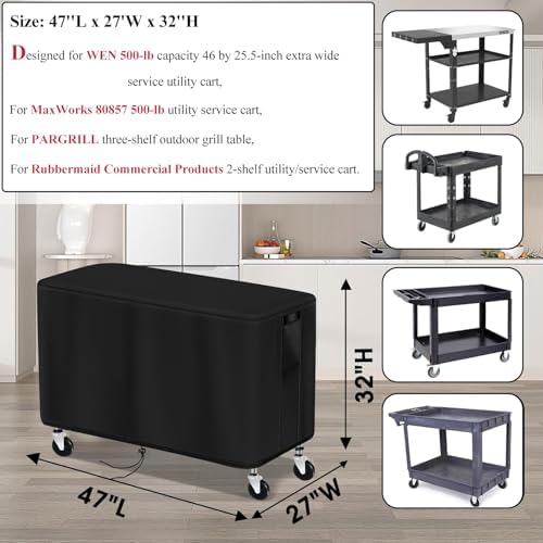 Grill Table Cover 47" for PARGRILL Three-Shelf Outdoor Grill Table - Image 2