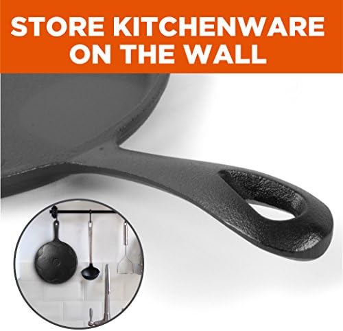 Commercial CHEF 3-Piece Cast Iron Griddle Set, Pre-Seasoned, CHCI81012 - Image 3