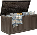 YITAHOME 320 Gallon Double-Wall Deck Box with Divider & Side Handles by YITAHOME